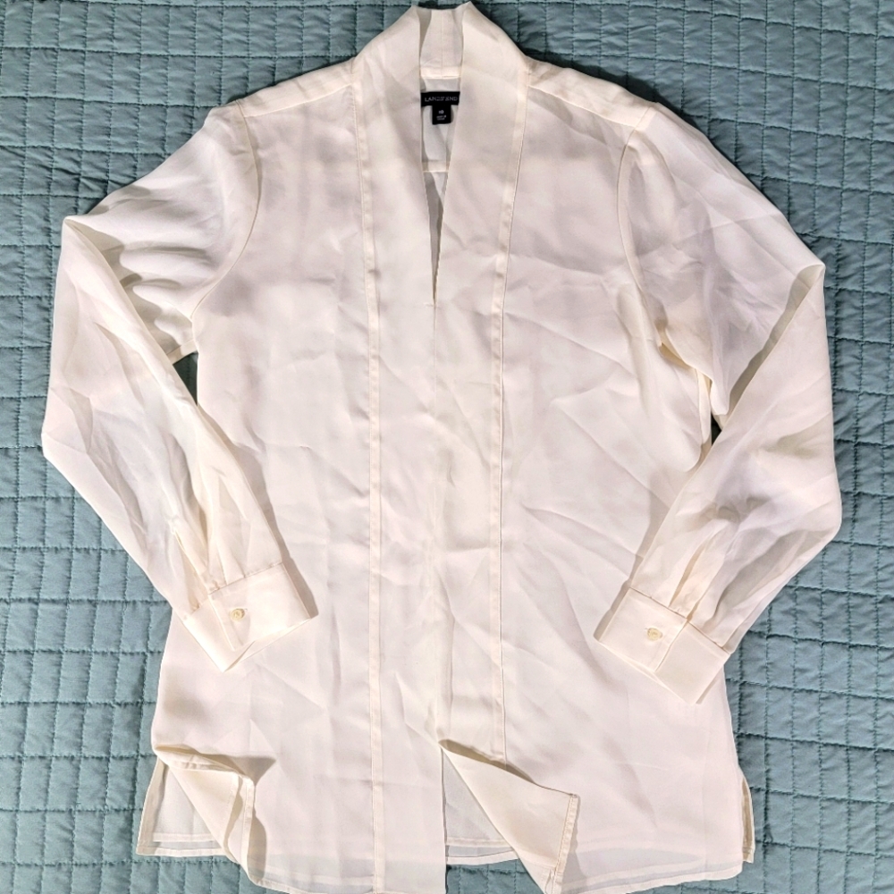 Creamy Beige Loose Fitting Tunic Top / Blouse